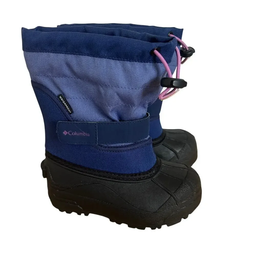 Columbia Kids Powderbug Plus II Toddler Winter Snow Boots Size 11 Girl's Youth